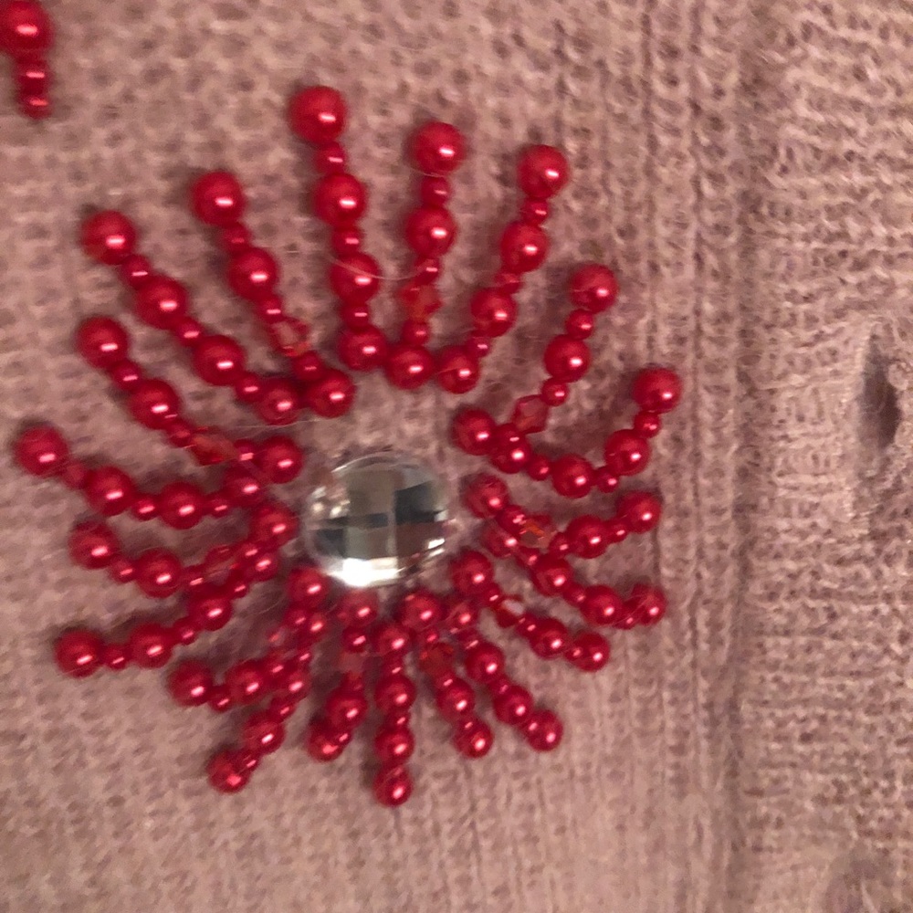 Anthropologie Antik Batik Beaded Alpaca Sweater - Picture 3 of 4